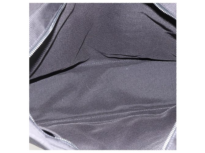 Hermès HERMES Handtasche Her Line Tote MM aus Canvas Grau Silber Authentisch 172598 Braun - Ansicht 10
