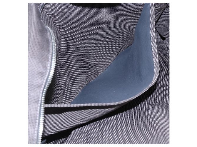Hermès HERMES Handtasche Her Line Tote MM aus Canvas Grau Silber Authentisch 172598 Braun - Ansicht 11