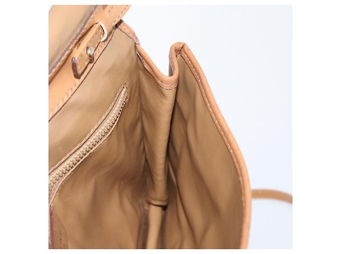 Céline Borsa a Spalla in Tela Macadam CELINE in Pelle PVC Beige Oro Auth 173484 D'oro - vista 19