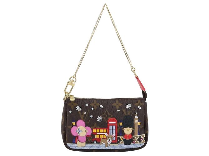 LOUIS VUITTON Monogram Vivienne Mini Pochette Accessori M80863 LV Auth 173263SAM Monogramma - vista 13