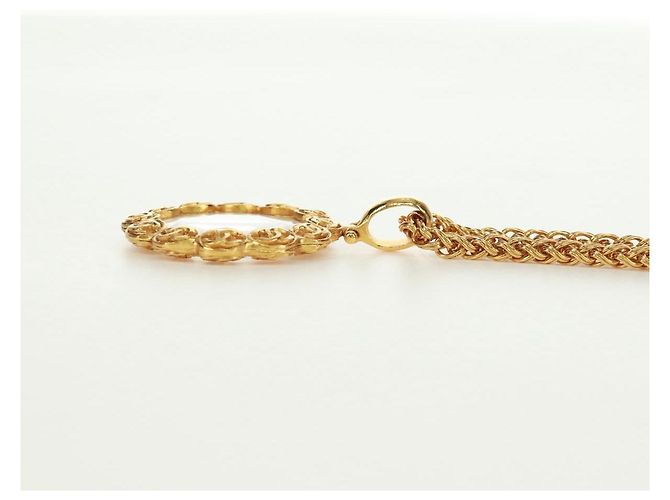 Collana Loupe CHANEL metallo Oro CC Auth 133226V D'oro - vista 14