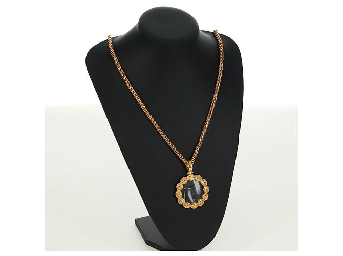 Collana Loupe CHANEL metallo Oro CC Auth 133226V D'oro - vista 16