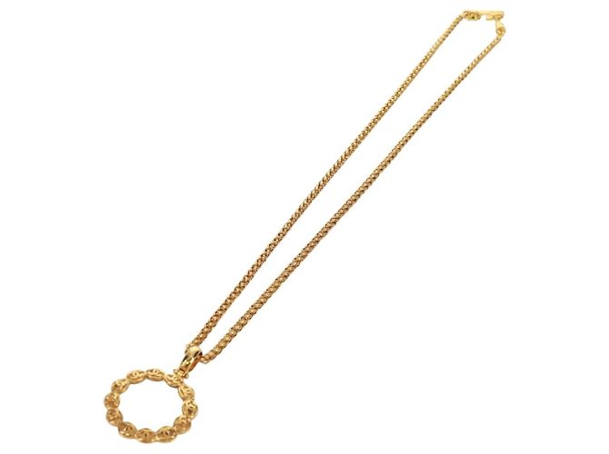 Collana Loupe CHANEL metallo Oro CC Auth 133226V D'oro - vista 2