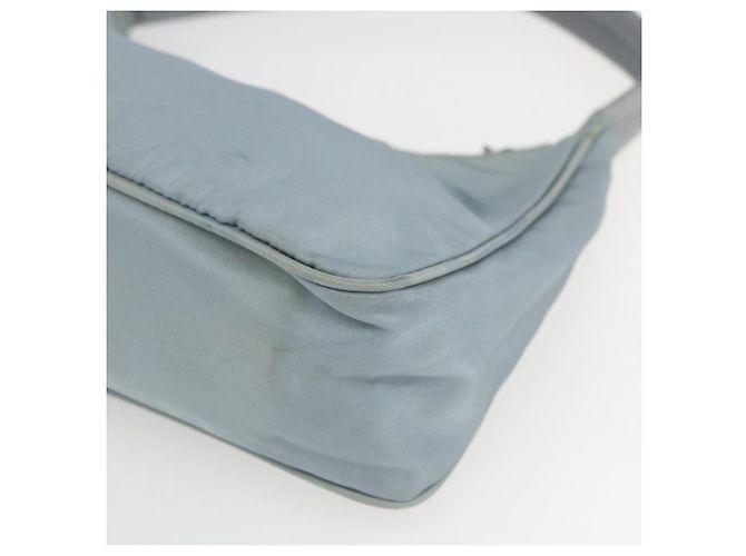 Pochette in nylon PRADA blu baby argento autentica fm5138 Blu chiaro - vista 15