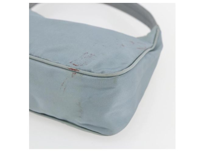 Pochette in nylon PRADA blu baby argento autentica fm5138 Blu chiaro - vista 9