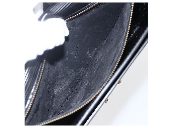 LOUIS VUITTON Epi Serie Dragonne Clutch Bag Nero M52612 LV Auth ep13469 - vista 11