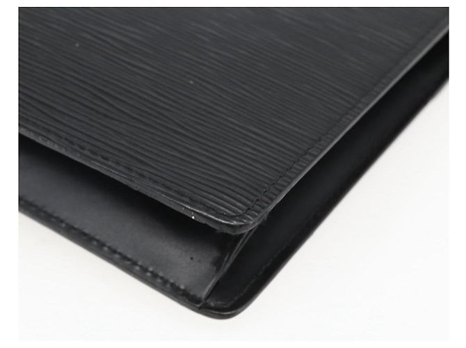 LOUIS VUITTON Epi Serie Dragonne Clutch Bag Nero M52612 LV Auth ep13469 - vista 15