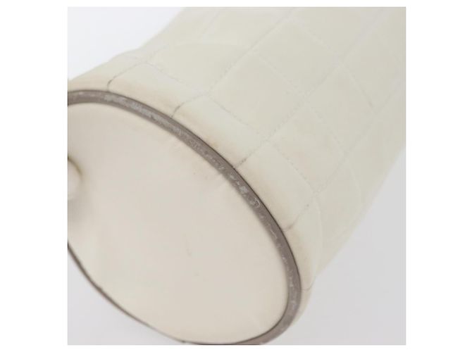 Borsa porta bottiglia in nylon bianco e argento della linea sportiva CHANEL con CC Auth bs33406 - vista 15