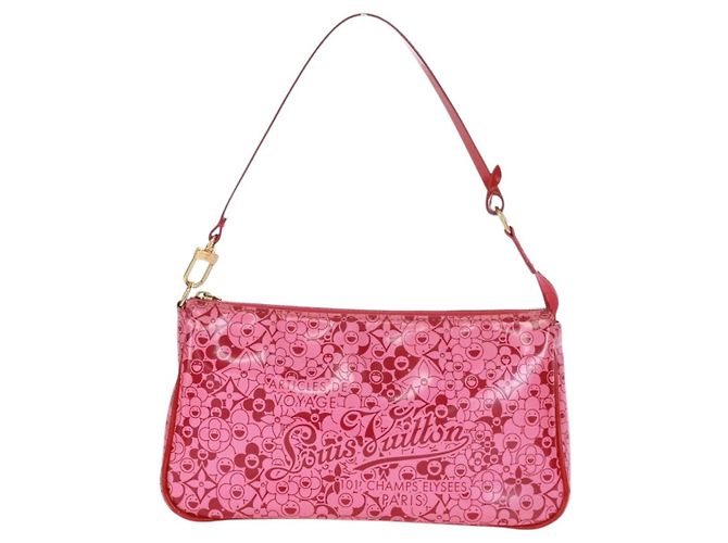 LOUIS VUITTON Pochette Accessoires Cosmic Blossom Pouch Rosa M93166 Auth 170877V - vista 13