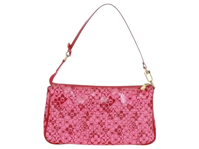 LOUIS VUITTON Pochette Accessoires Cosmic Blossom Pouch Rosa M93166 Auth 170877V - vista 2