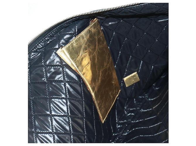 CHANEL Bolso de Mano de Cuero Dorado CC Auth 165360M - vista 24