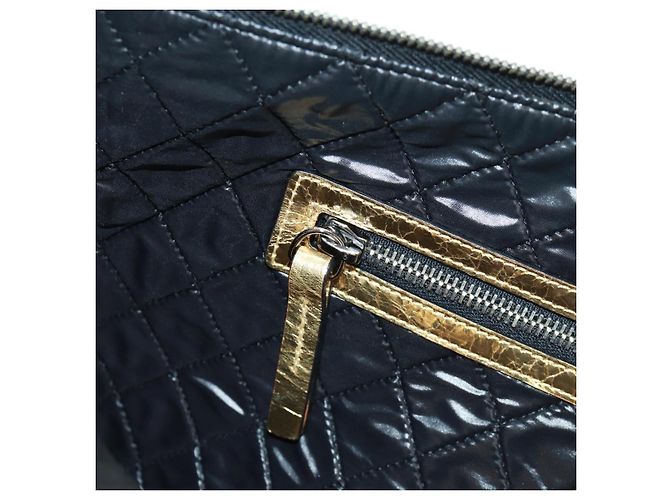 CHANEL Bolso de Mano de Cuero Dorado CC Auth 165360M - vista 26