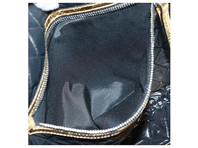 CHANEL Bolso de Mano de Cuero Dorado CC Auth 165360M - vista 27