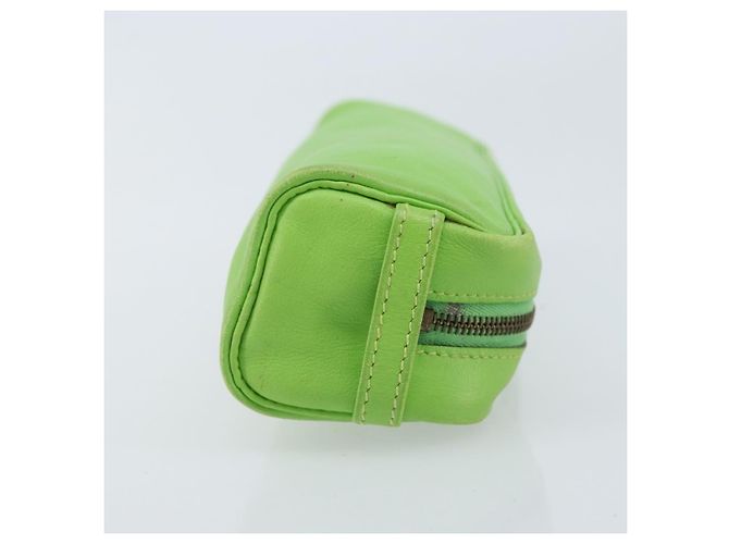 Hermès HERMES Scribe Pen Case Leather Light green Auth 172578 - view 3