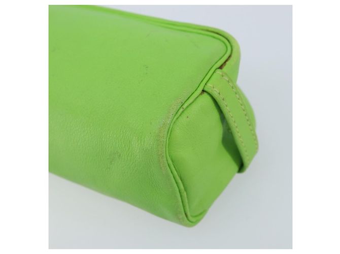 Hermès HERMES Scribe Pen Case Leather Light green Auth 172578 - view 7