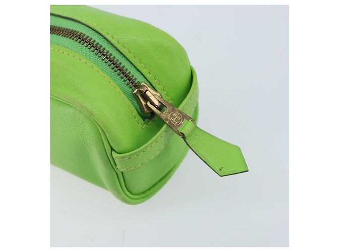 Hermès HERMES Scribe Pen Case Leather Light green Auth 172578 - view 8