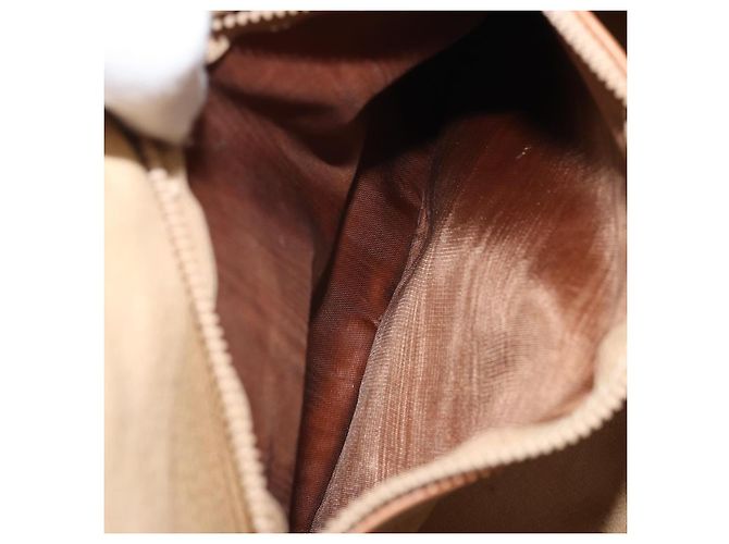 Céline Borsa a mano in tela Macadam CELINE in pelle PVC marrone e oro Auth 172241 D'oro - vista 11