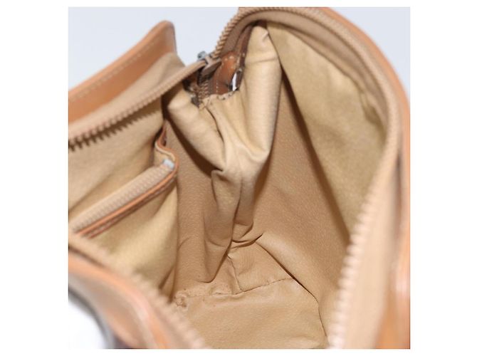 Céline Borsa a mano in tela Macadam CELINE in pelle PVC marrone e oro Auth 172241 D'oro - vista 20