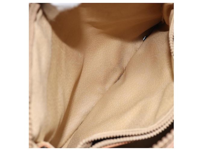 Céline Borsa a mano in tela Macadam CELINE in pelle PVC marrone e oro Auth 172241 D'oro - vista 23