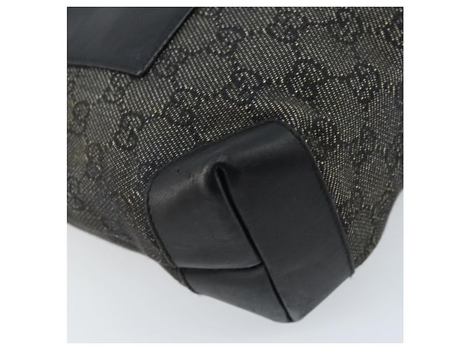 Borsa Tote GG Canvas Gucci Nera Argento 28893 Auth bs33436 Nero - vista 15
