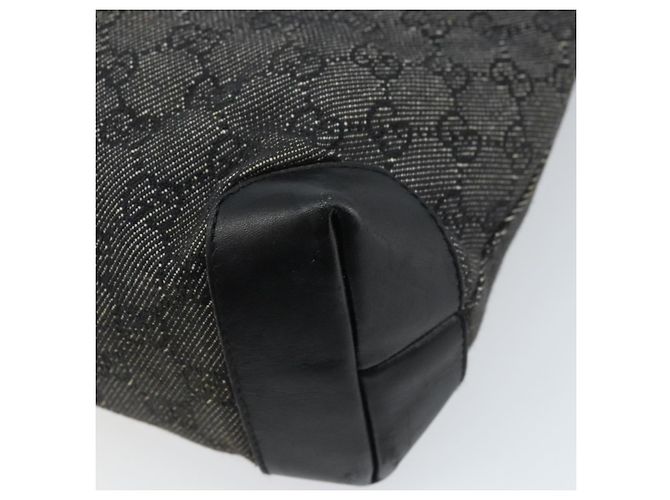 Borsa Tote GG Canvas Gucci Nera Argento 28893 Auth bs33436 Nero - vista 16
