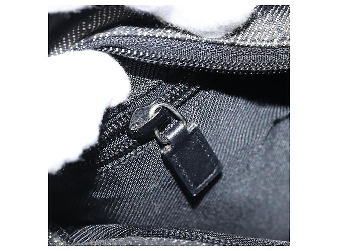 Borsa Tote GG Canvas Gucci Nera Argento 28893 Auth bs33436 Nero - vista 22