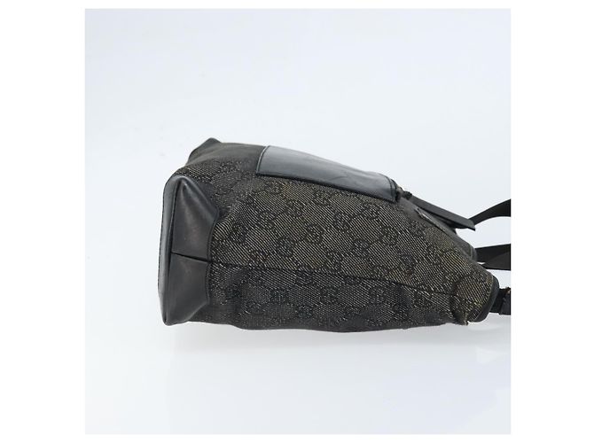 Borsa Tote GG Canvas Gucci Nera Argento 28893 Auth bs33436 Nero - vista 3