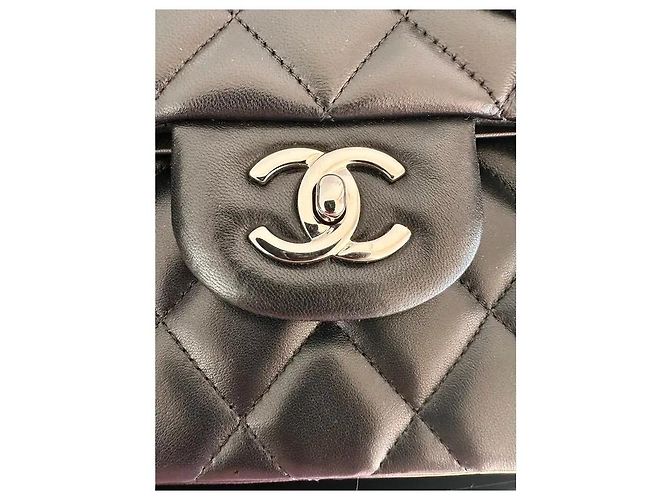 Timeless Chanel Zeitloser Klassischer Leder Schwarz - Ansicht 14
