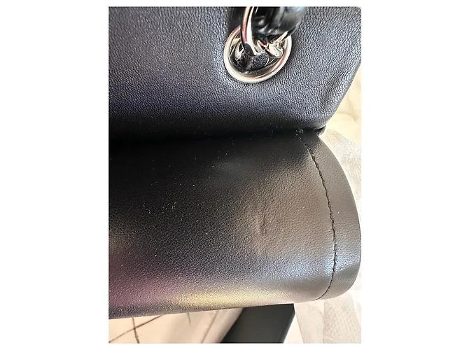 Timeless Chanel Zeitloser Klassischer Leder Schwarz - Ansicht 9