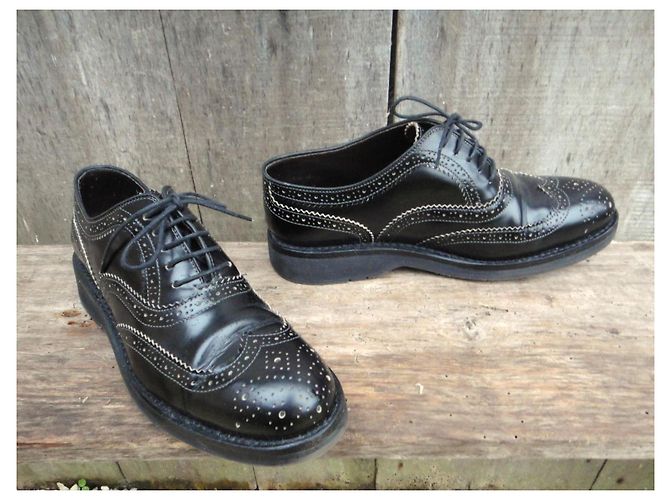 Richelieu Heschung Pearl in pelle nera Nero - vista 2