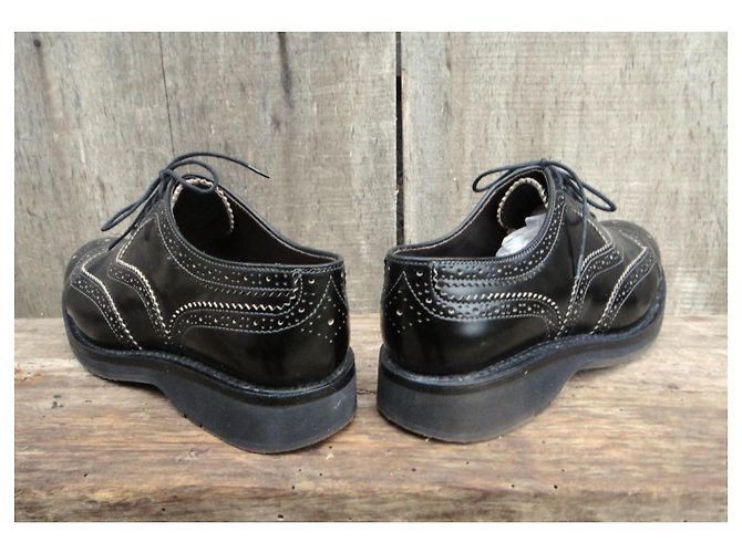 Richelieu Heschung Pearl in pelle nera Nero - vista 4