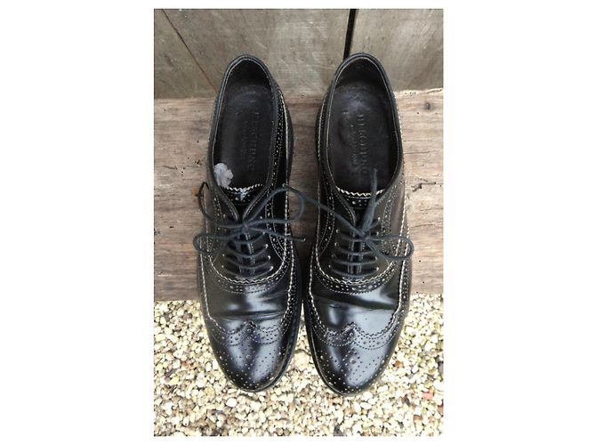 Richelieu Heschung Pearl in pelle nera Nero - vista 8