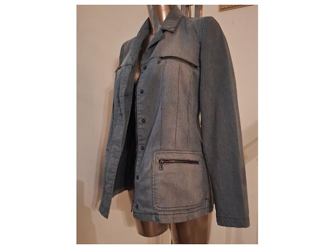 Calvin Klein Jeans Denimjacke Grau - Ansicht 3
