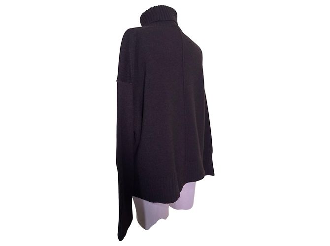 Soeur Suéter William Oversize de lã marrom - vista 4