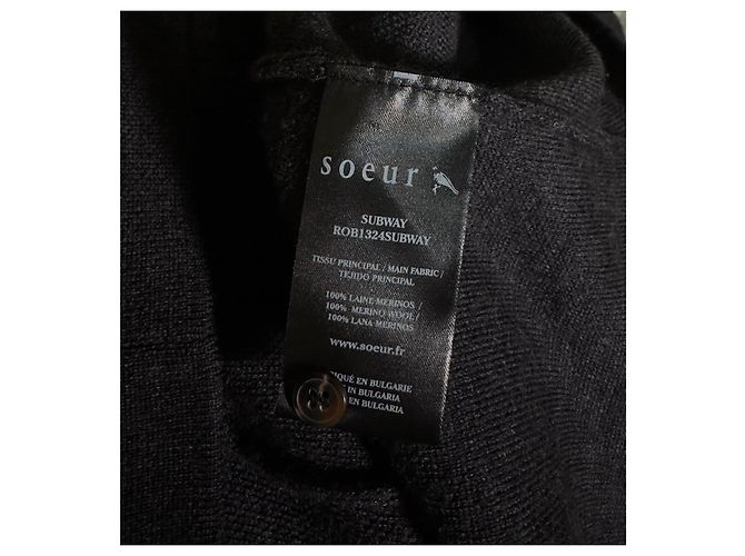 Soeur Kleid aus Wolle Grau - Ansicht 8