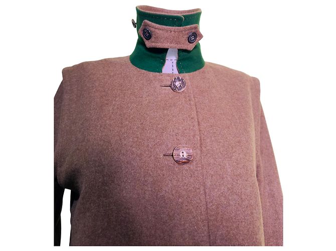 Autre Marque Abrigo Habsburg de lana marrón Castaño - vista 6