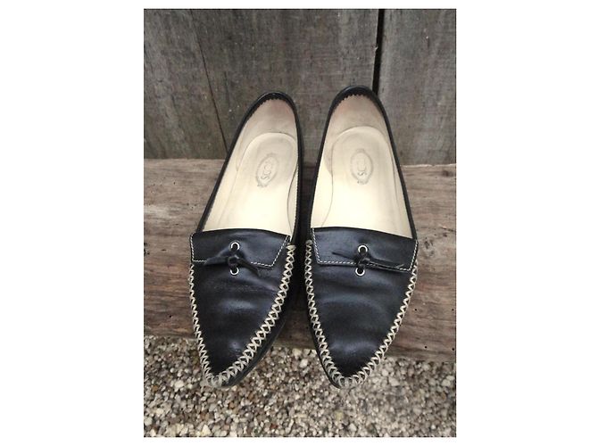 Mocassini Tod's in pelle nera Nero - vista 3