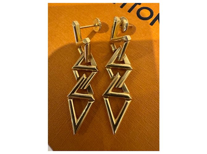 Louis Vuitton colección de pendientes Volt en oro de 18 quilates Gold hardware - vista 2
