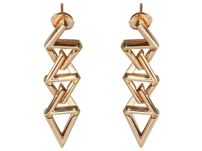 Louis Vuitton colección de pendientes Volt en oro de 18 quilates Gold hardware - vista 3