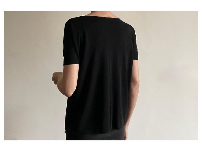 Top nero Dagmar kimono scollo a V - maniche corte T. XS - vista 11