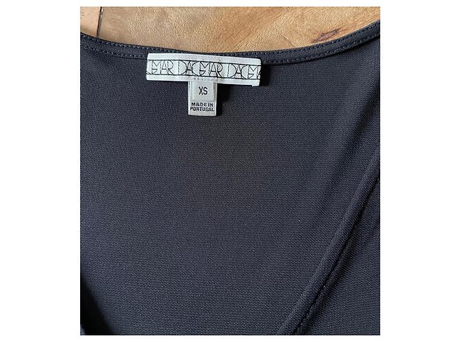 Top nero Dagmar kimono scollo a V - maniche corte T. XS - vista 4