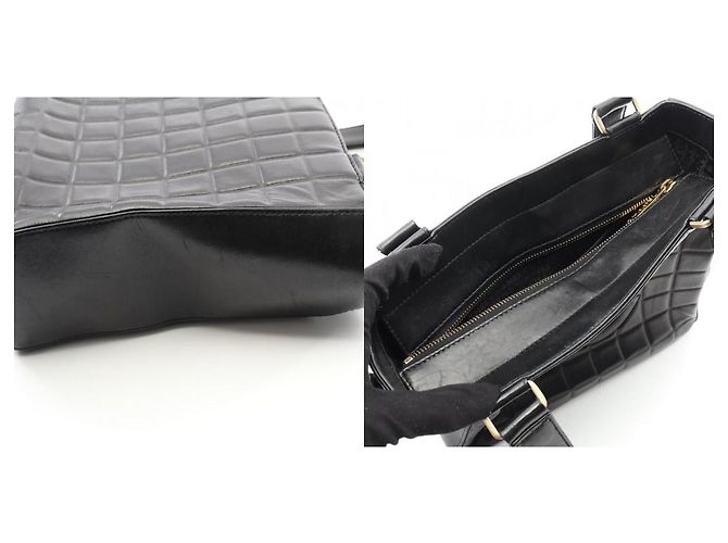 Timeless Bolso tote de piel de cordero Choco Bar de Chanel Negro - vista 10