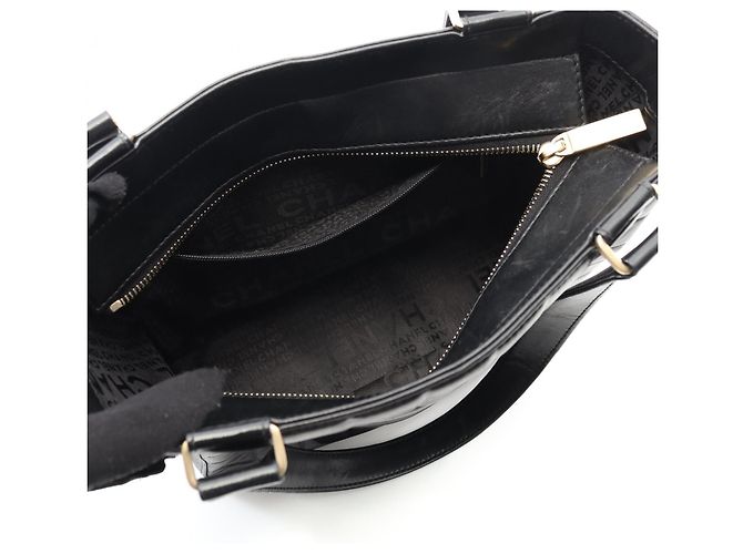 Timeless Bolso tote de piel de cordero Choco Bar de Chanel Negro - vista 3