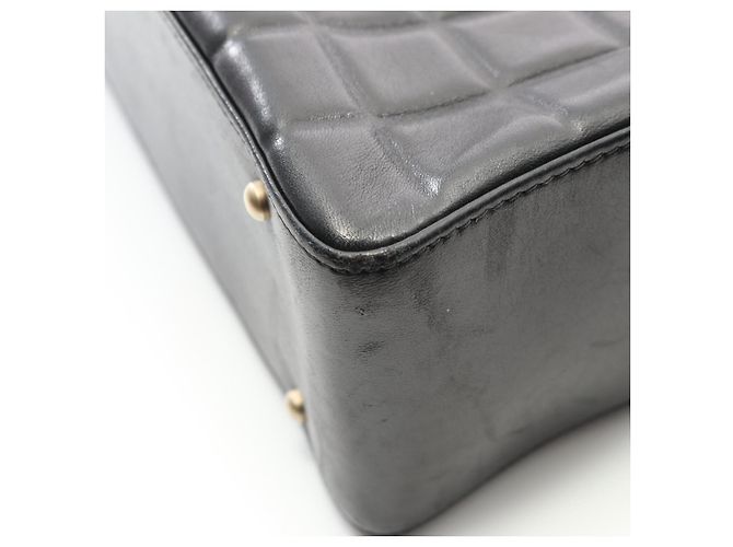 Timeless Bolso tote de piel de cordero Choco Bar de Chanel Negro - vista 9