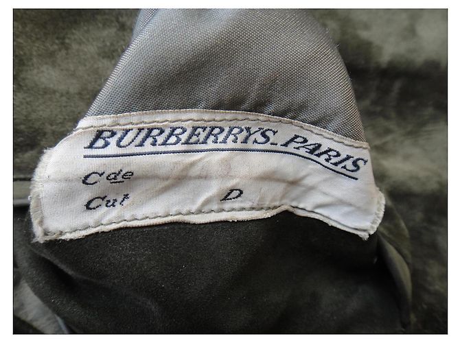 Abrigo Burberry Paris de ante verde oliva Caqui - vista 5