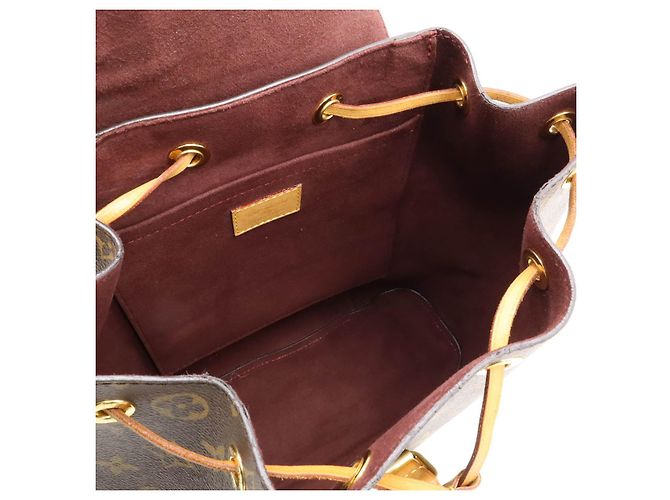 Zaino Montsouris Monogram Louis Vuitton Marrone - vista 7