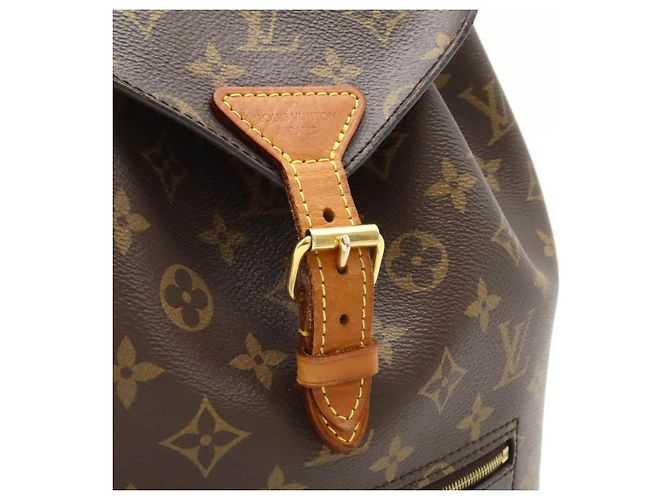 Zaino Montsouris Monogram Louis Vuitton Marrone - vista 9