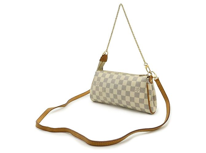 Borsa a Spalla 2 in 1 Louis Vuitton Eva Damier Azur Crudo - vista 2