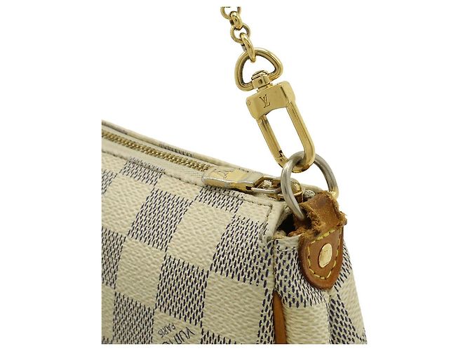 Borsa a Spalla 2 in 1 Louis Vuitton Eva Damier Azur Crudo - vista 4