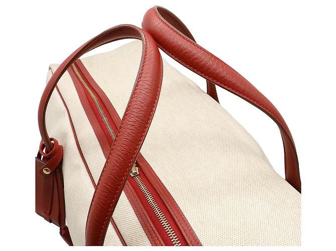 Borsa Boston Hermès Victoria60 in Toilache Taurillon Clémence Marrone - vista 4